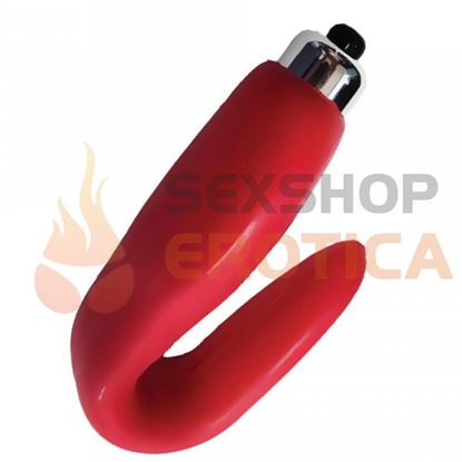 Vibrador para utilizar en pareja colo rojo